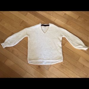 Free People XS cream knit sweater